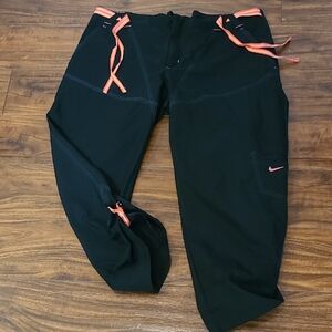 Nike Black Pants with Pink Highlights
